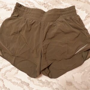 Olive Green Athletic Running Shorts